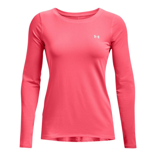 Under Armour HeatGear Armour Long Sleeve Tee - Womens - Brilliance/Metallic Silver