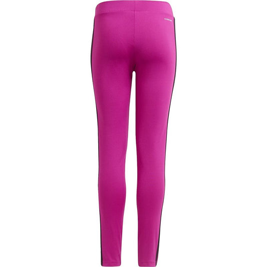 adidas 3 Stripe Tights - Girls - Sonic Fuchsia/Black