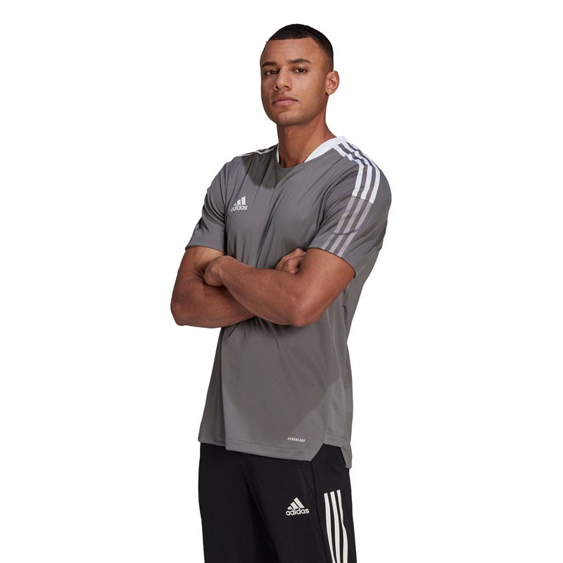 adidas Tiro 21 Training Jersey - Adult - Grey/White