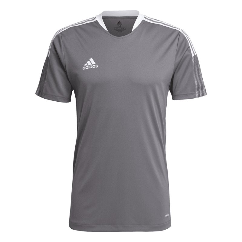 adidas Tiro 21 Training Jersey - Adult - Grey/White