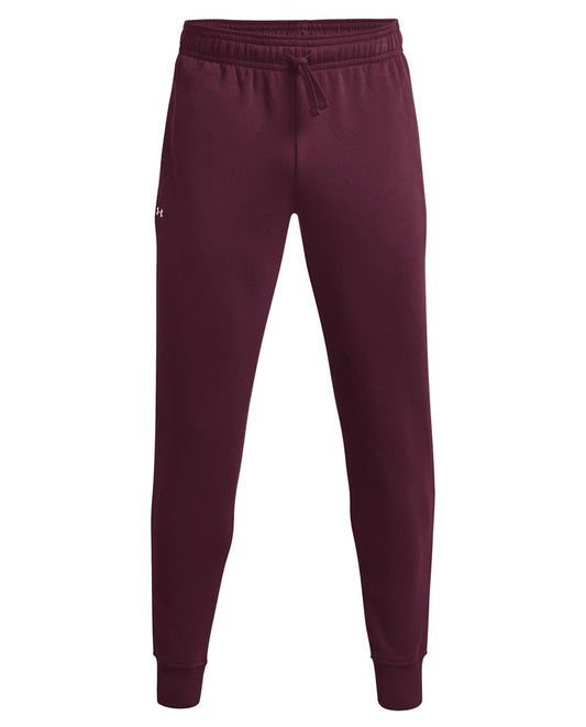 Under Armour Rival Fleece Joggers - Mens - Dark Maroon/Onyx White