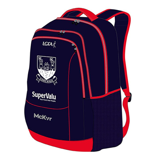 Mc Keever Cork Ladies LGFA Official Backpack - Navy/Red