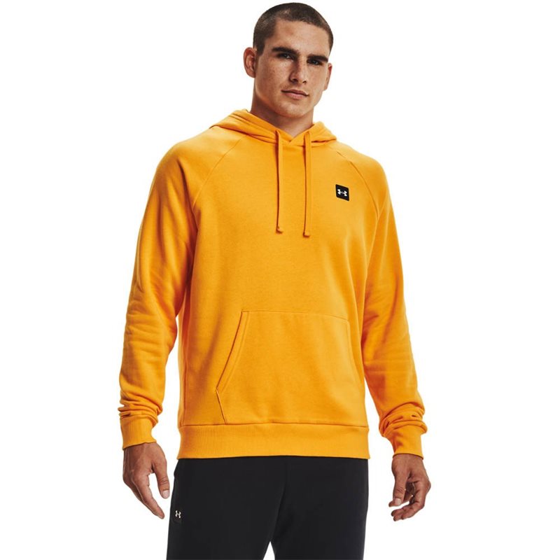 Under Armour Rival Fleece Hoodie - Mens - Omega Orange/Onyx White