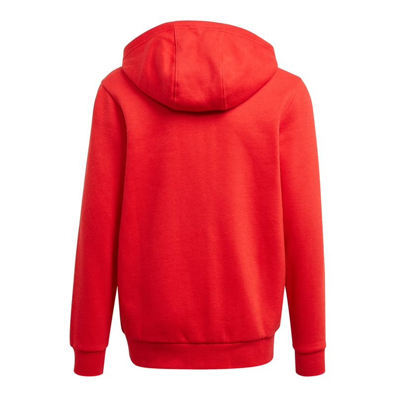 adidas 3 Stripe Full Zip Hoodie - Boys - Vivid Red/White