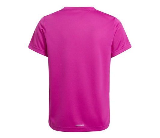 adidas Big Logo Tee - Girls - Sonic Fuchsia/Black