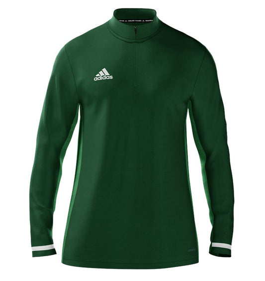 adidas Mi Team 19 1/4 Zip Top - Mens - Dark Green/Light Green