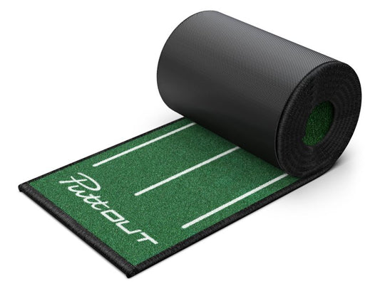 PuttOUT Slim Putting Mat - Green - 240cm x 25cm