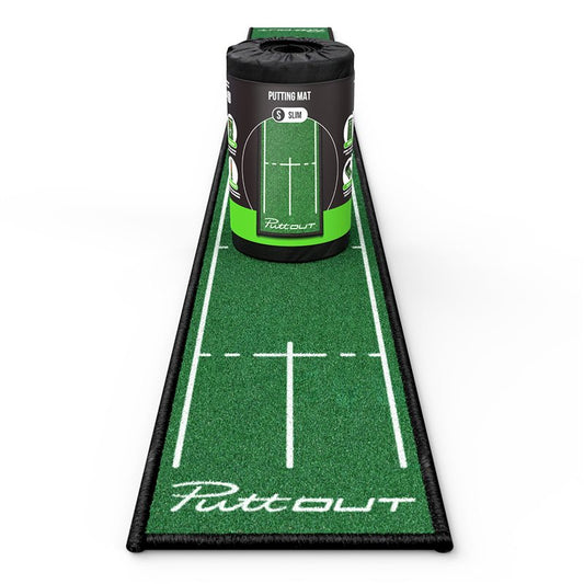 PuttOUT Slim Putting Mat - Green - 240cm x 25cm