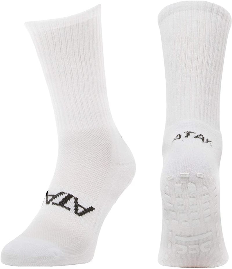 Atak Grip Shox Mid Leg Socks - Adult - White/Black