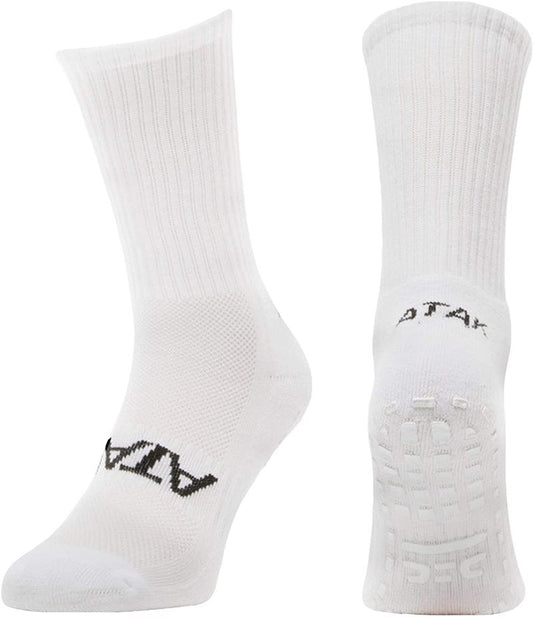 Atak Grip Shox Mid Leg Socks - Adult - White/Black