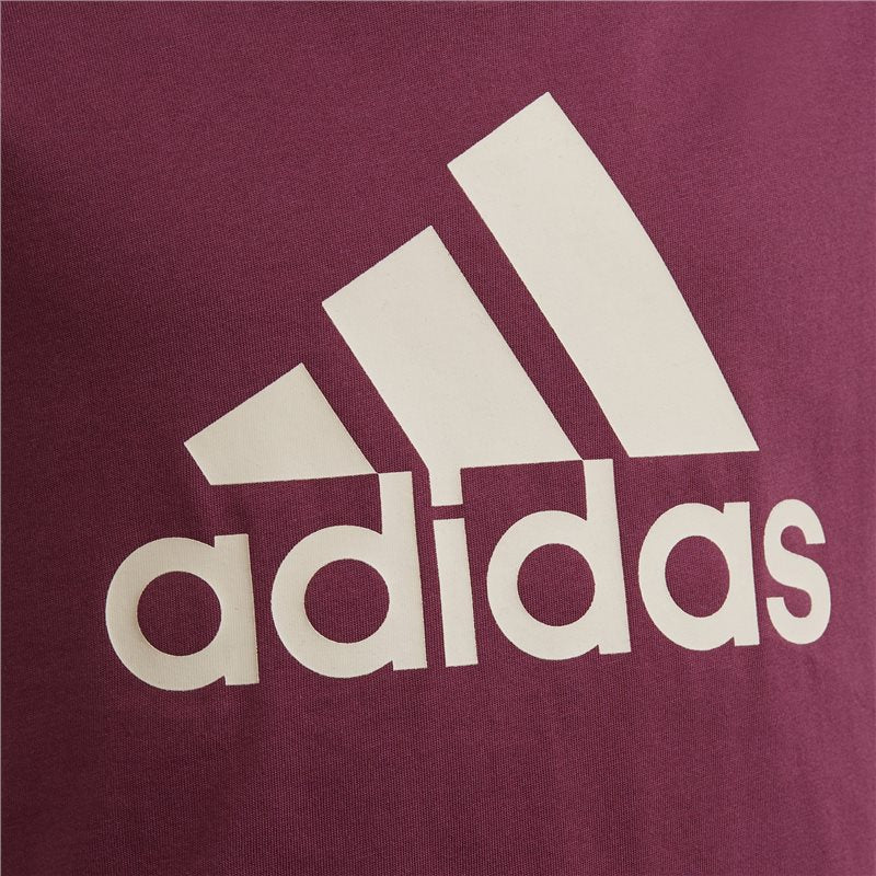 adidas Big Logo Tee - Girls - Victory Crimson/Halo Blush