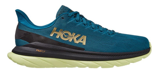 Hoka One One Mach 4 Running Shoes - Mens - Blue Coral/Black