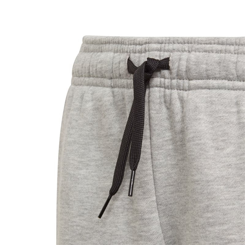 adidas 3 Stripe Fleece Pants - Boys - Medium Grey Heather/Black