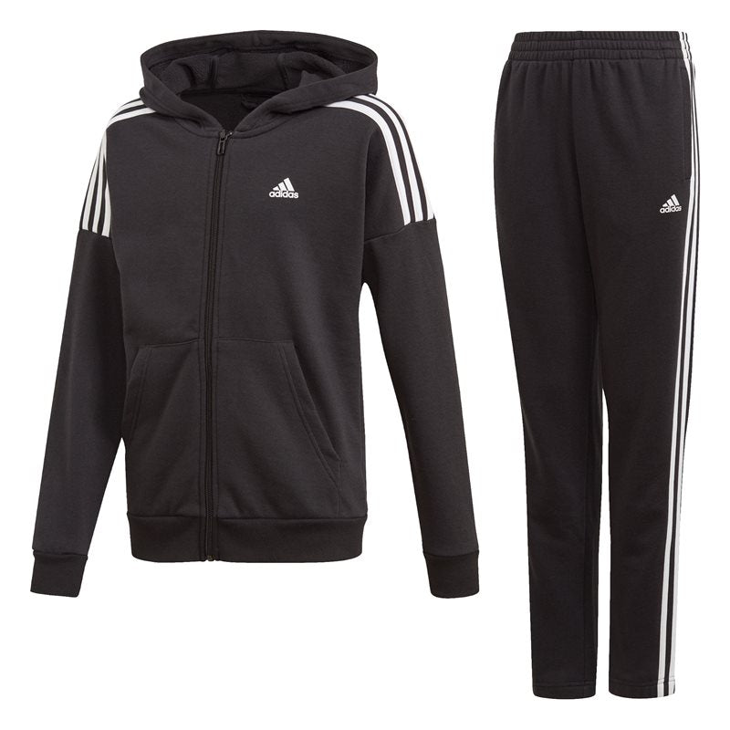 adidas Cotton Tracksuit - Boys - Black/White