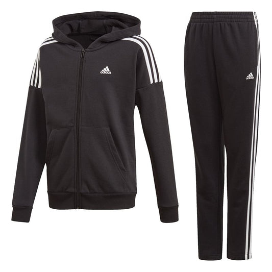 adidas Cotton Tracksuit - Boys - Black/White