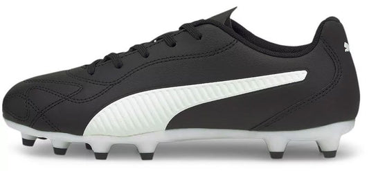 Puma Monarch II FG/AG Football Boots - Youth - Black/White