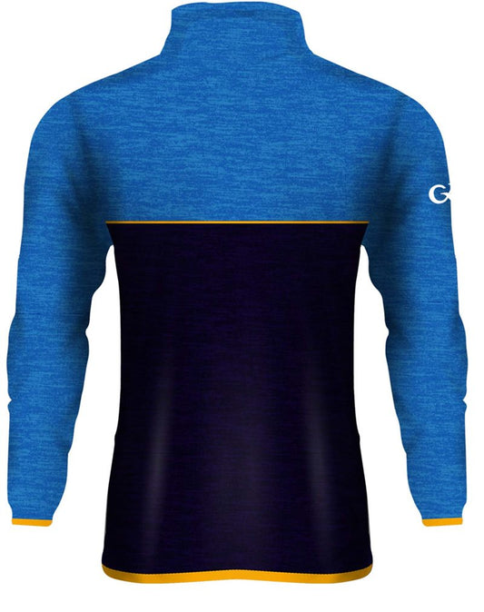 Mc Keever Salthill Knocknacarra GAA 1/4 Zip Top - Youth - Marine Blue/Navy/Amber