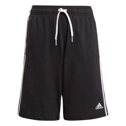 adidas Essentials 3 Stripe Shorts - Boys - Black/White