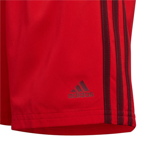 adidas Essentials 3 Stripe Woven Shorts - Boys - Vivid Red/Shadow Red