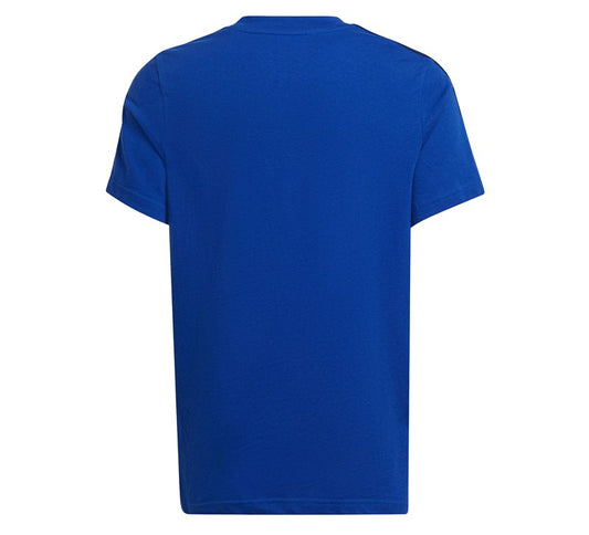 adidas Essentials 3 Stripe Tee - Boys - Royal Blue/Legend Ink