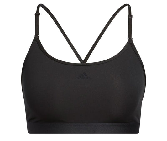 adidas Aeroreact Training Light Support Sports Bra - Womens - Black