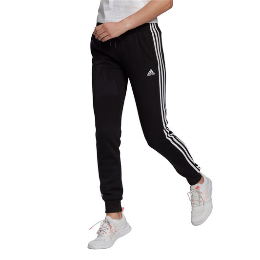 adidas Essentials Slim Tapered Cuffed Pants - Womens - Black/White
