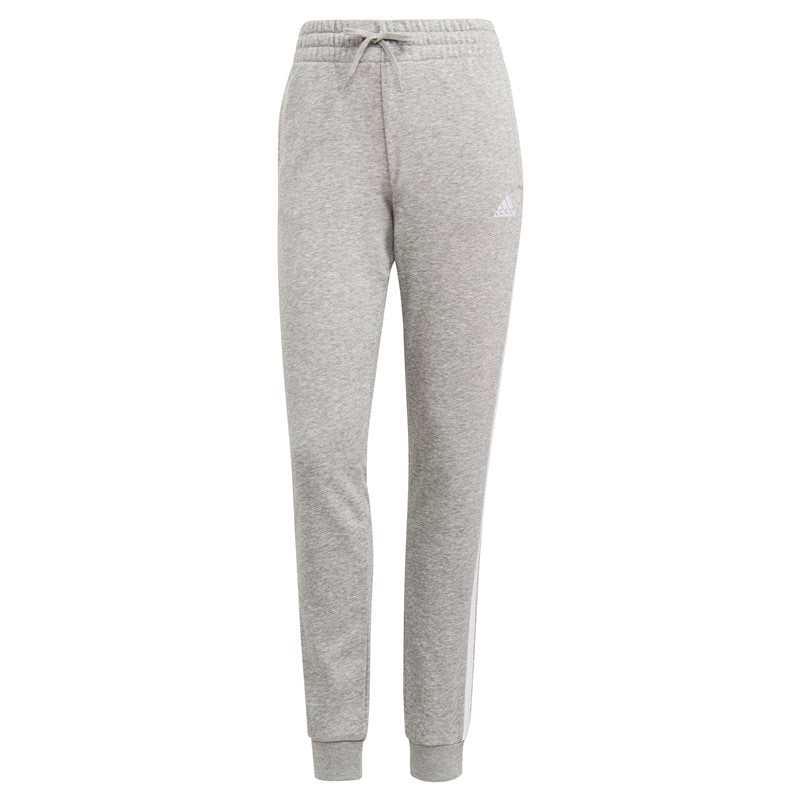 adidas Essentials Slim Tapered Cuffed Pants - Womens - Medium Grey Heather/White