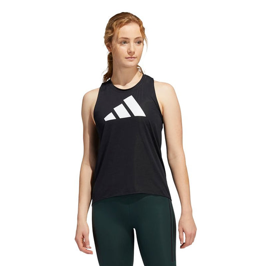 adidas 3 Bar Logo Training Tank Top - Womens - Black/White