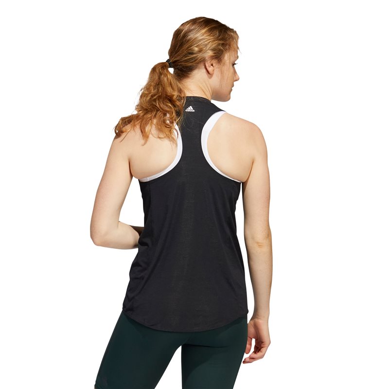 adidas 3 Bar Logo Training Tank Top - Womens - Black/White
