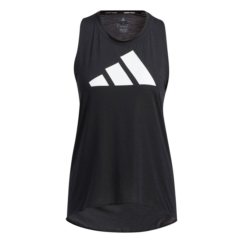 adidas 3 Bar Logo Training Tank Top - Womens - Black/White