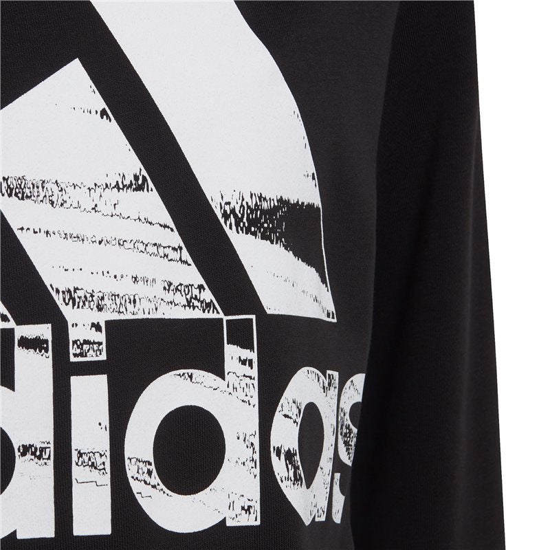 adidas Logo Sweat Top - Boys - Black/White