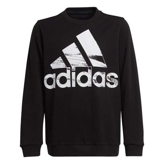 adidas Logo Sweat Top - Boys - Black/White