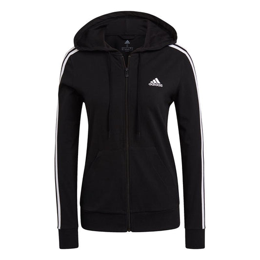 adidas Essentials Full Zip Hoodie - Womens - Black/White