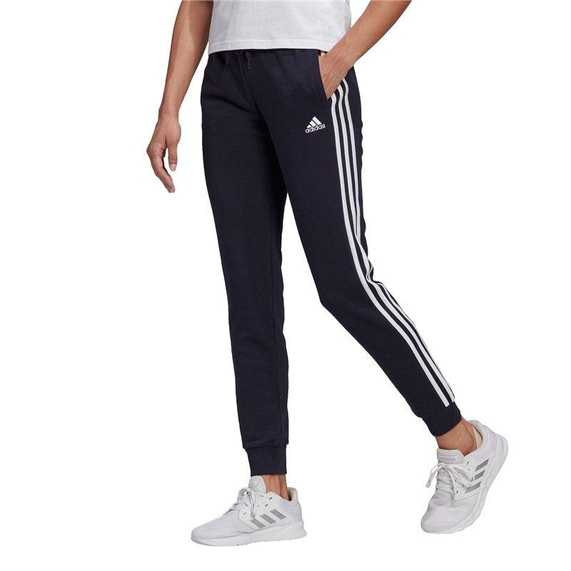 adidas Essentials Slim Tapered Cuffed Pants - Womens - Legend Ink/White