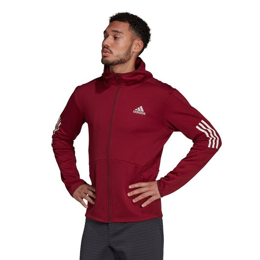 adidas Training Full Zip Hoodie - Mens - Shadow Red