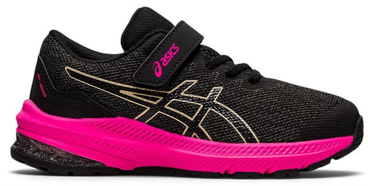 Asics GT 1000 11 PS Trainers - Girls - Graphite Grey/Champagne