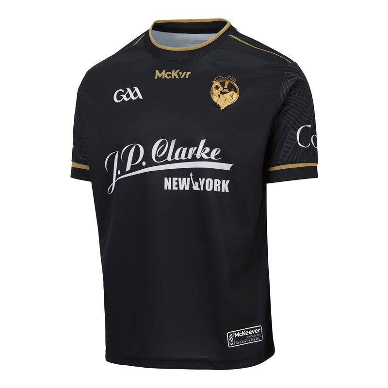 Mc Keever Leitrim GAA Official Training Jersey - Adult - Black/Gold/White