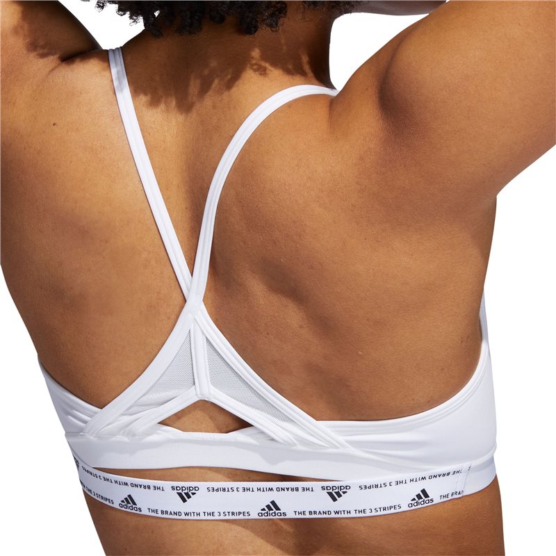 adidas Aeroreact Training Light Support Sports Bra - Womens - White