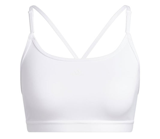 adidas Aeroreact Training Light Support Sports Bra - Womens - White