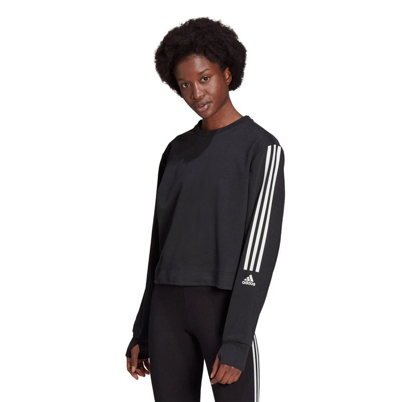 adidas Designed To Move Sweat Top - Womens - Black