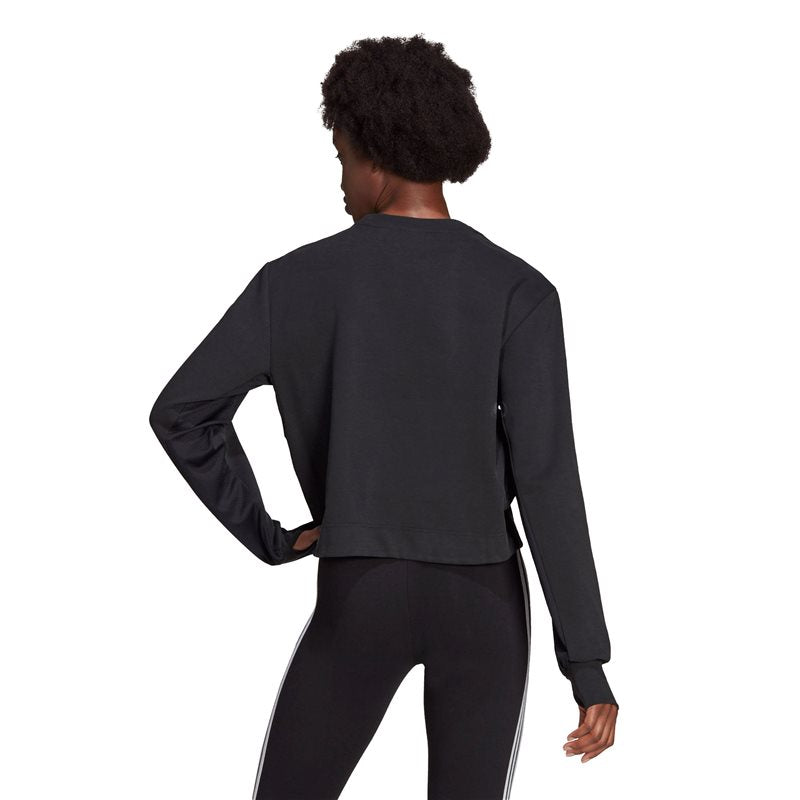 adidas Designed To Move Sweat Top - Womens - Black