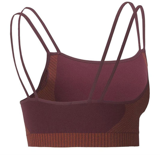 Puma Low Impact FormKnit Sports Bra - Womens - Grape Wine