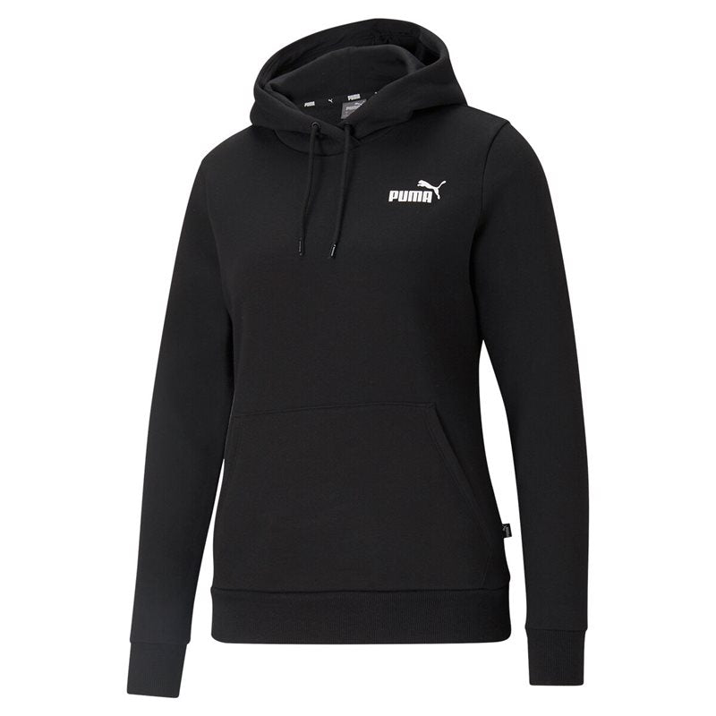 Puma Essentials Small Logo Fleece Hoodie - Womens - Black