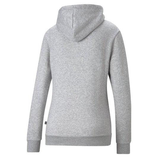 Puma Essentials Small Logo Fleece Hoodie - Womens - Light Grey Heather