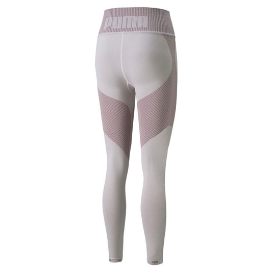 Puma Train FormKnit Seamless High Waist 7/8 Tights - Womens - Grape Wine/Neon Citrus