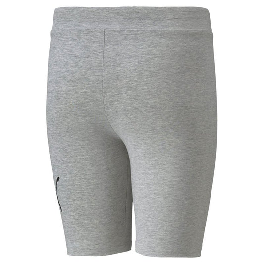Puma Essentials Logo Short Leggings - Girls - Light Grey Heather