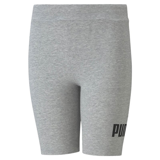 Puma Essentials Logo Short Leggings - Girls - Light Grey Heather