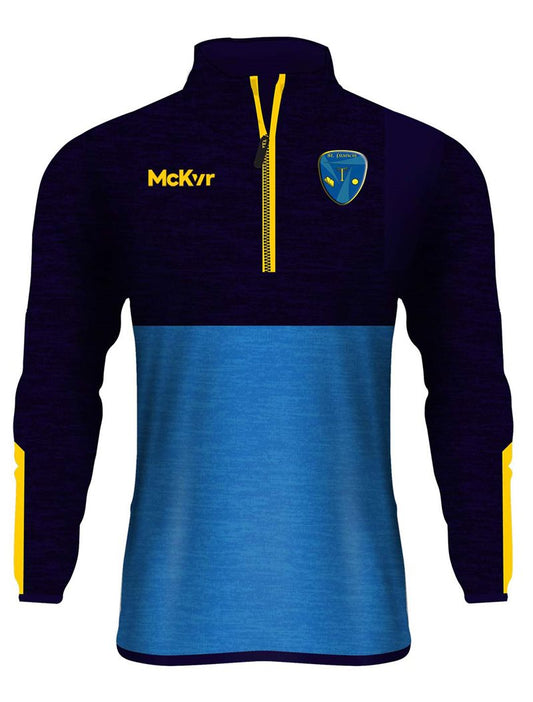 Mc Keever St Francis PE 1/4 Zip Top - Adult - Sky/Navy
