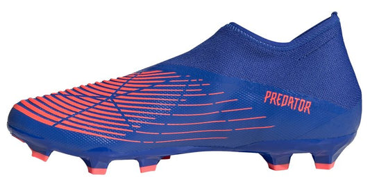 adidas Predator Edge.3 Laceless FG Football Boots - Adult - Hi-Res Blue/Turbo
