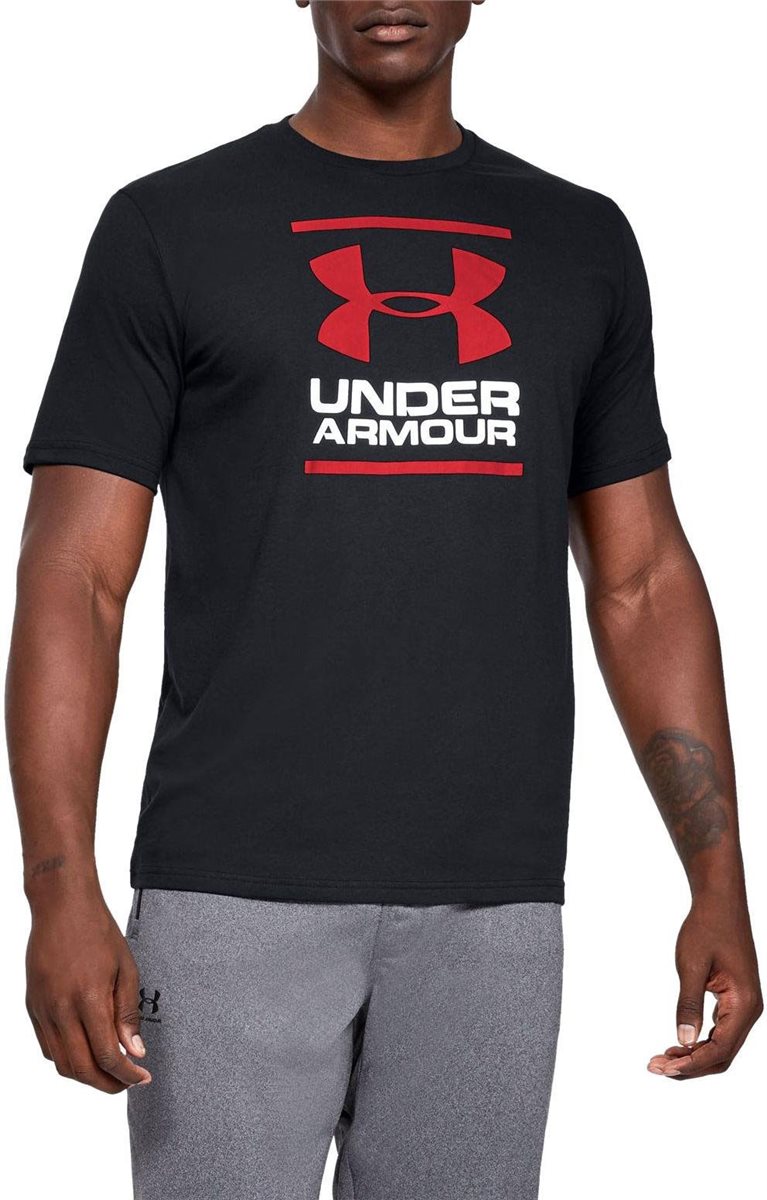 Under Armour GL Foundation Short Sleeve Tee - Mens - Black/White/Red